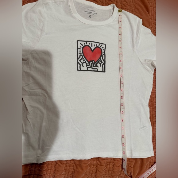 Abercrombie & Fitch Skimming KEITH HARING Tee - brilliant white - Medium - Picture 6 of 7